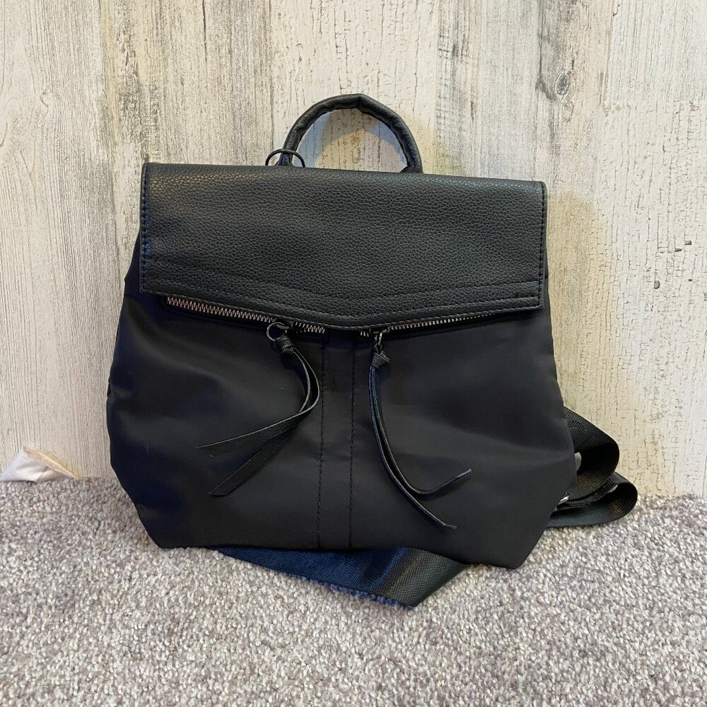 NWT Botkier Small Black Nylon Backpack Women's Purse Adjustable Straps